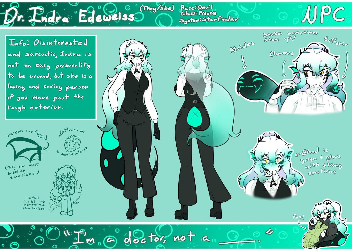 Custom OC Doll--Dr. Indra Edeweiss