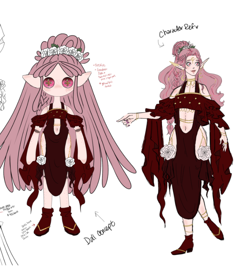 Custom Doll--Flower Fairy 🌸✨ 30CM (Body and Hair Only)