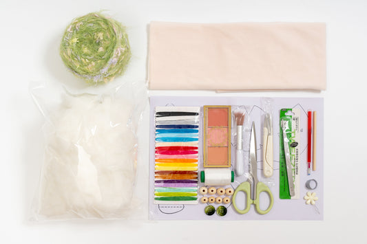 Minty Green Princess Doll Body Kit (30cm Button-Eyed Doll)