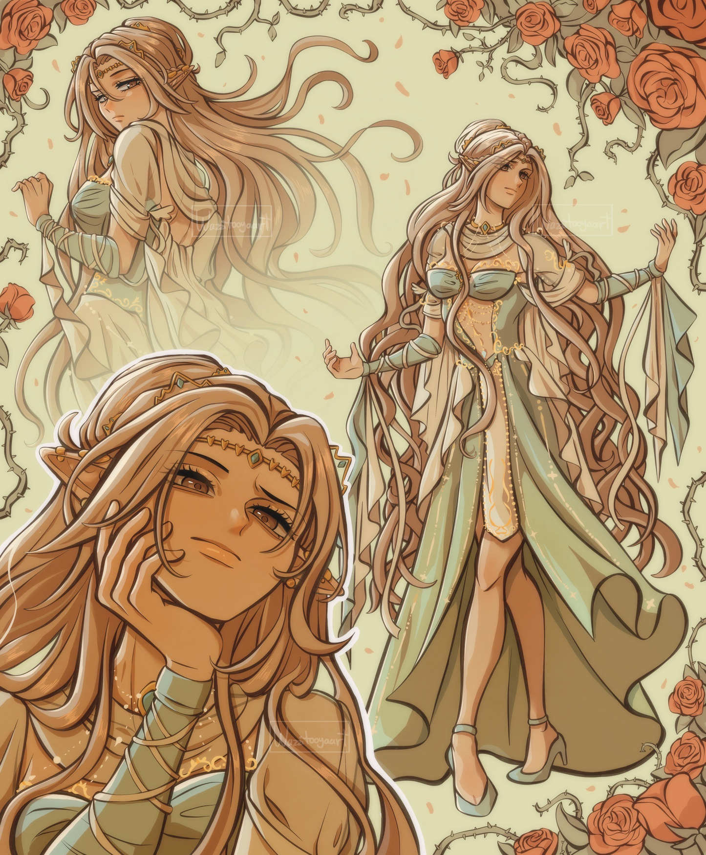 Custom Handmade Doll – Inspired by Elegant Fantasy Character Design