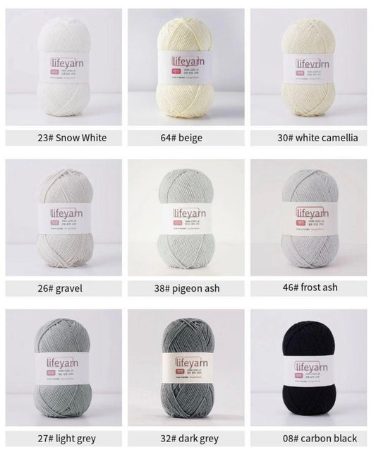 DIY Button-Eyed Doll Kit 2.0 (Milk Cotton Fine Yarn)