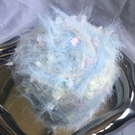Celestial Mirrorwing DIY Hand-Blended Long-Pile Yarn; Mohair; For Knitting & Weaving