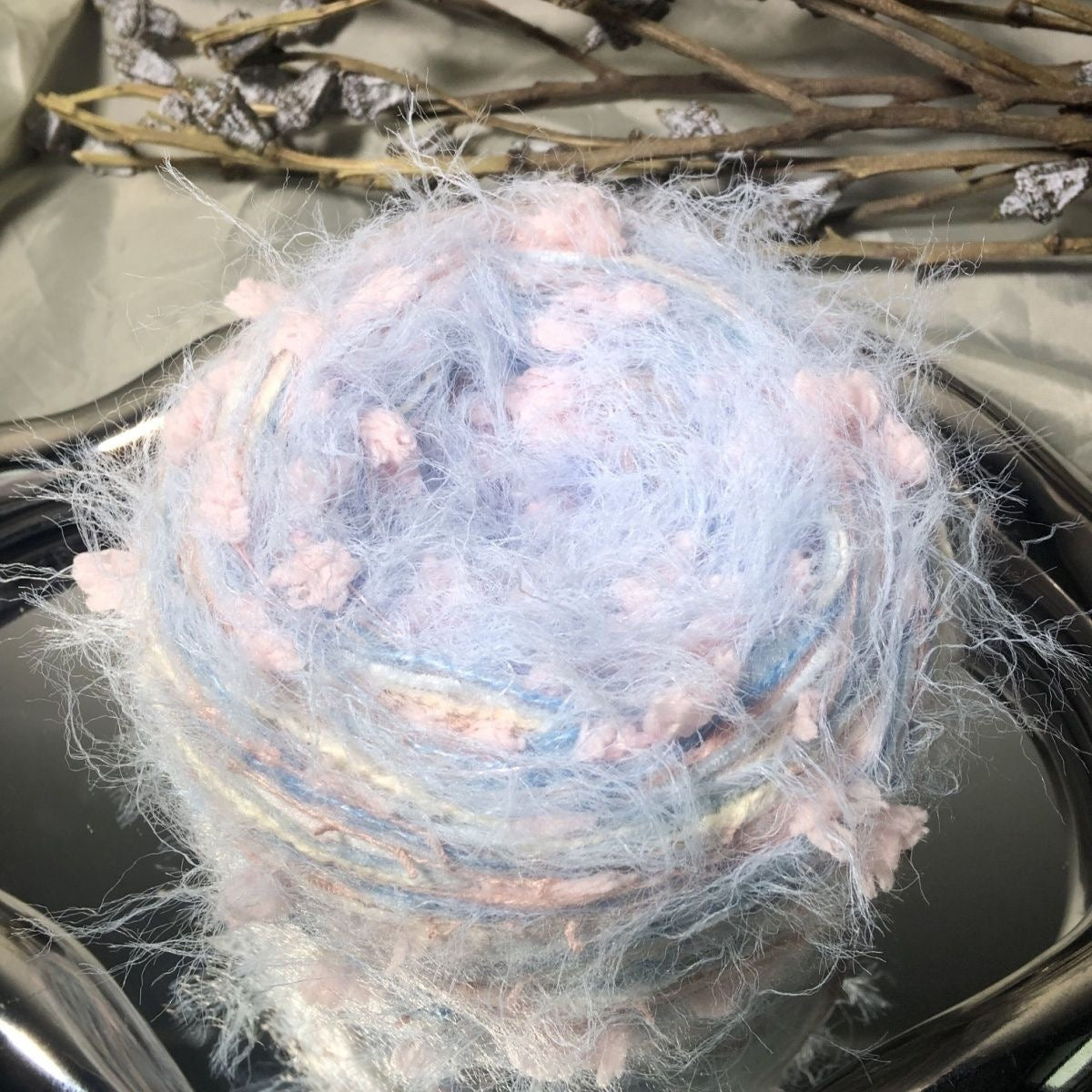 Harvesting Starlight DIY Hand-Blended Long-Pile Yarn; Mohair; For Knitting & Weaving