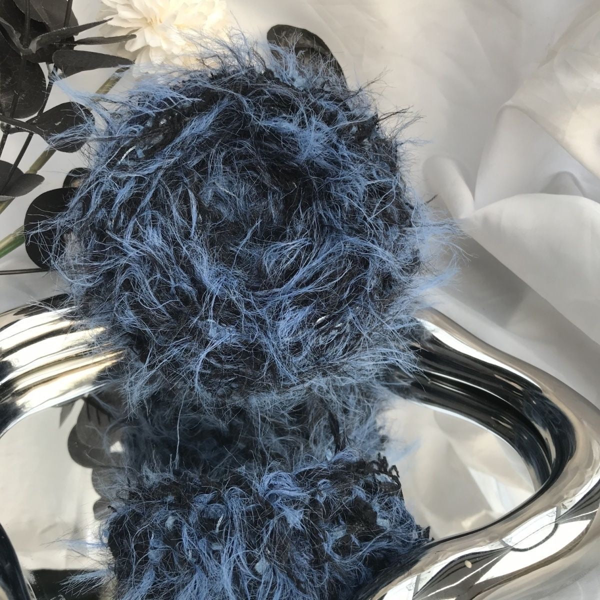 Misty Summits DIY Hand-Blended Long-Pile Yarn; Mohair; For Knitting & Weaving