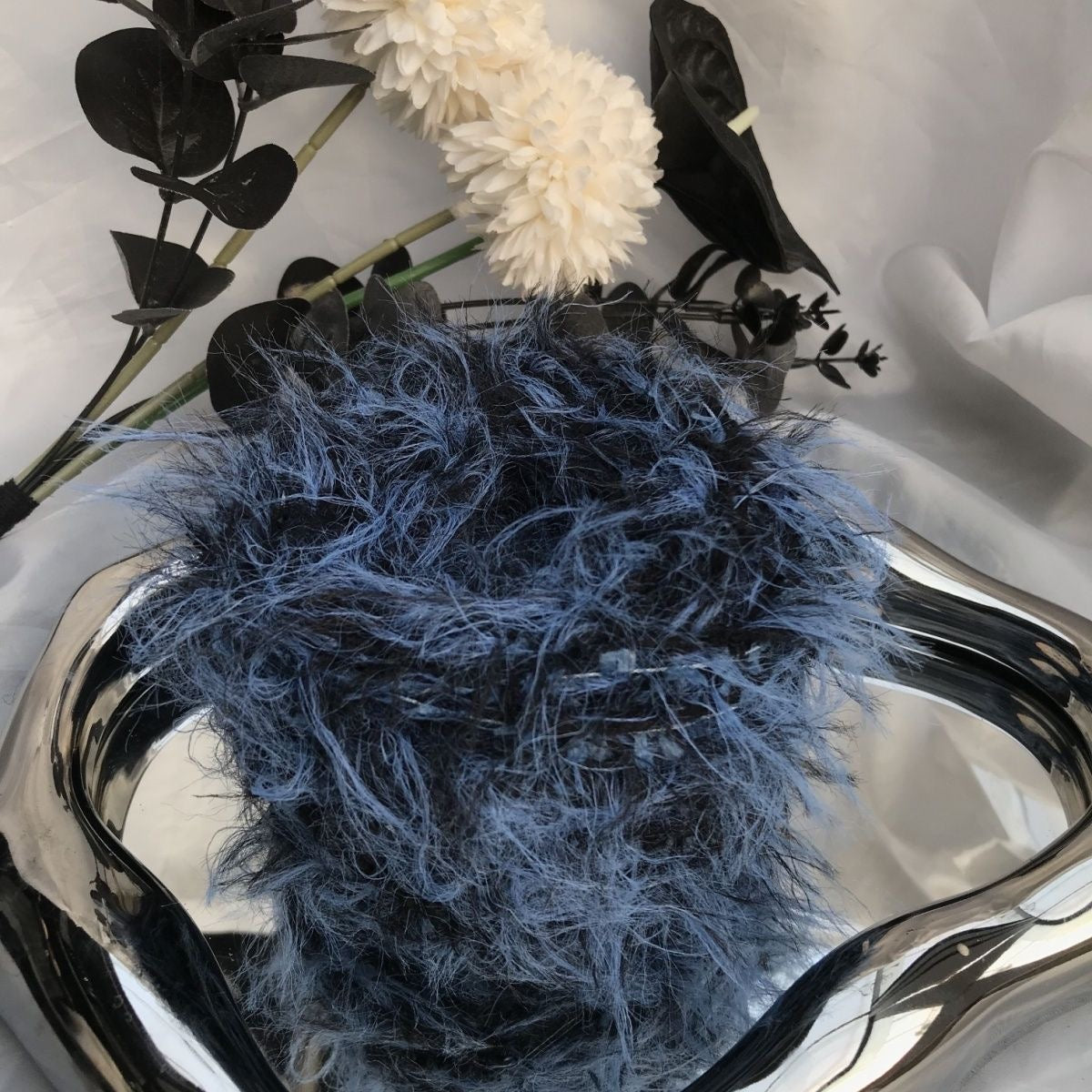 Misty Summits DIY Hand-Blended Long-Pile Yarn; Mohair; For Knitting & Weaving