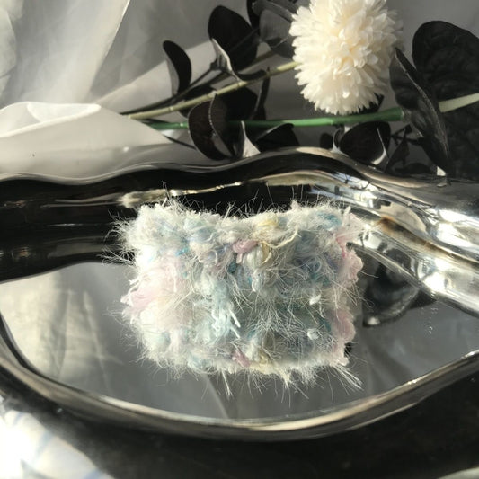 Sugar Petal DIY Hand-Blended Long-Pile Yarn; Mohair; For Knitting & Weaving