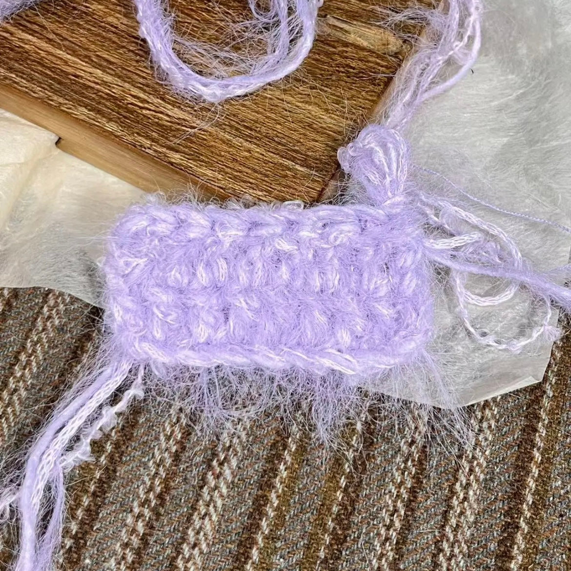Lavender Ballet DIY Hand-Blended Handmade Hand-Mixed Yarn