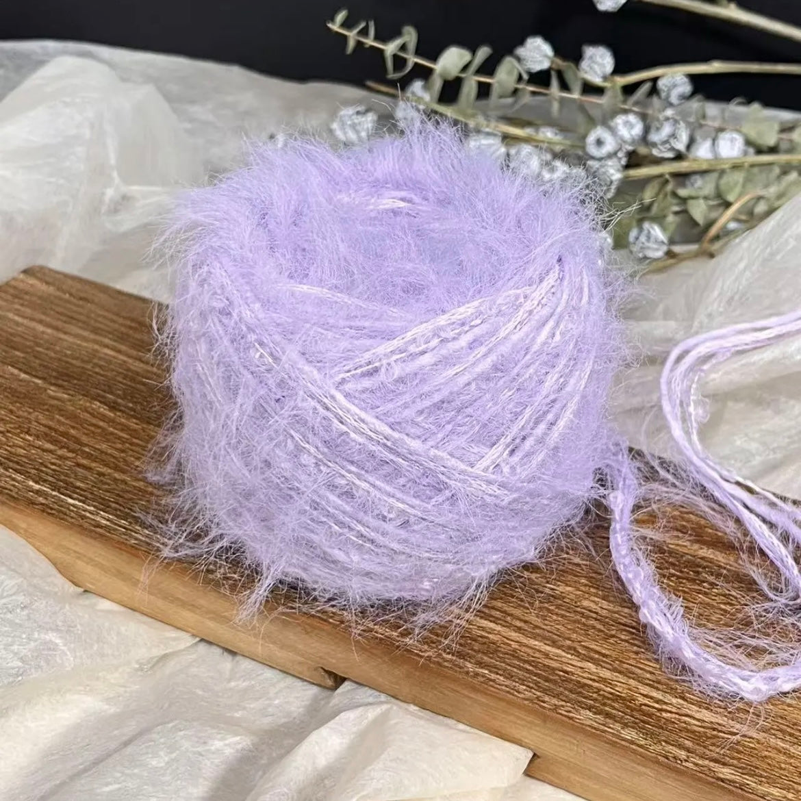Lavender Ballet DIY Hand-Blended Handmade Hand-Mixed Yarn