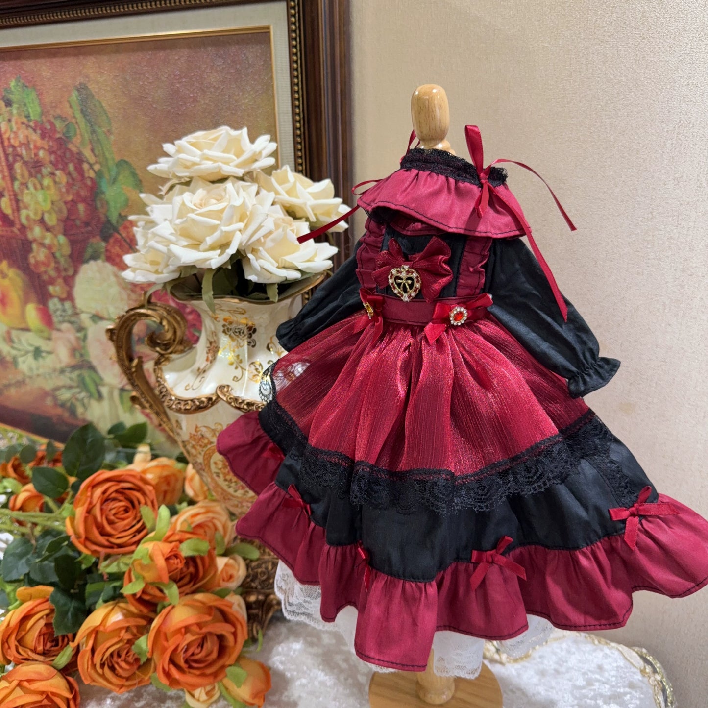 Six point Lolita Black and Red Dress