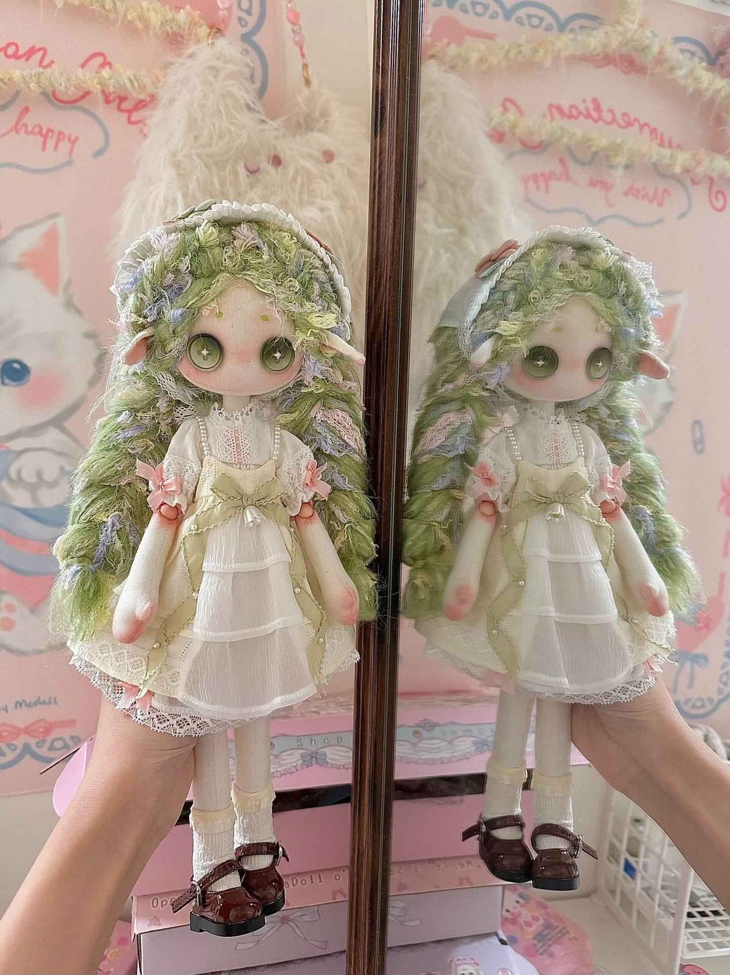 Minty Green Princess Doll Body Kit (30cm Button-Eyed Doll)