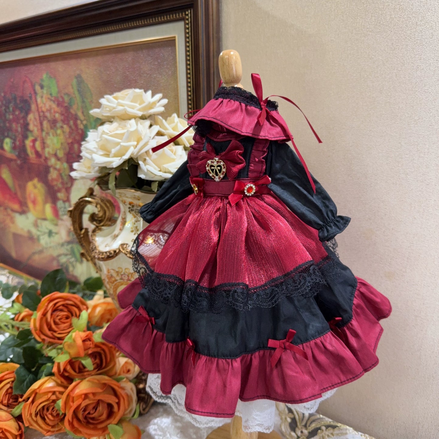 Six point Lolita Black and Red Dress