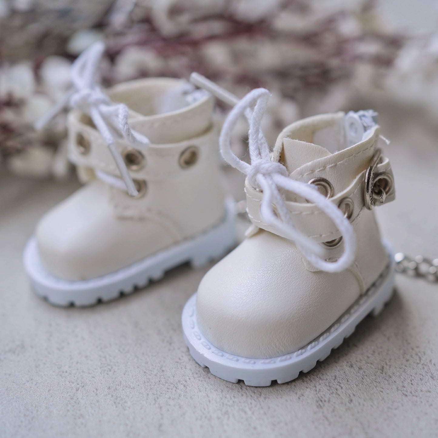 Doll Accessory Doll Combat Boots Matte Lace-Up Shoes