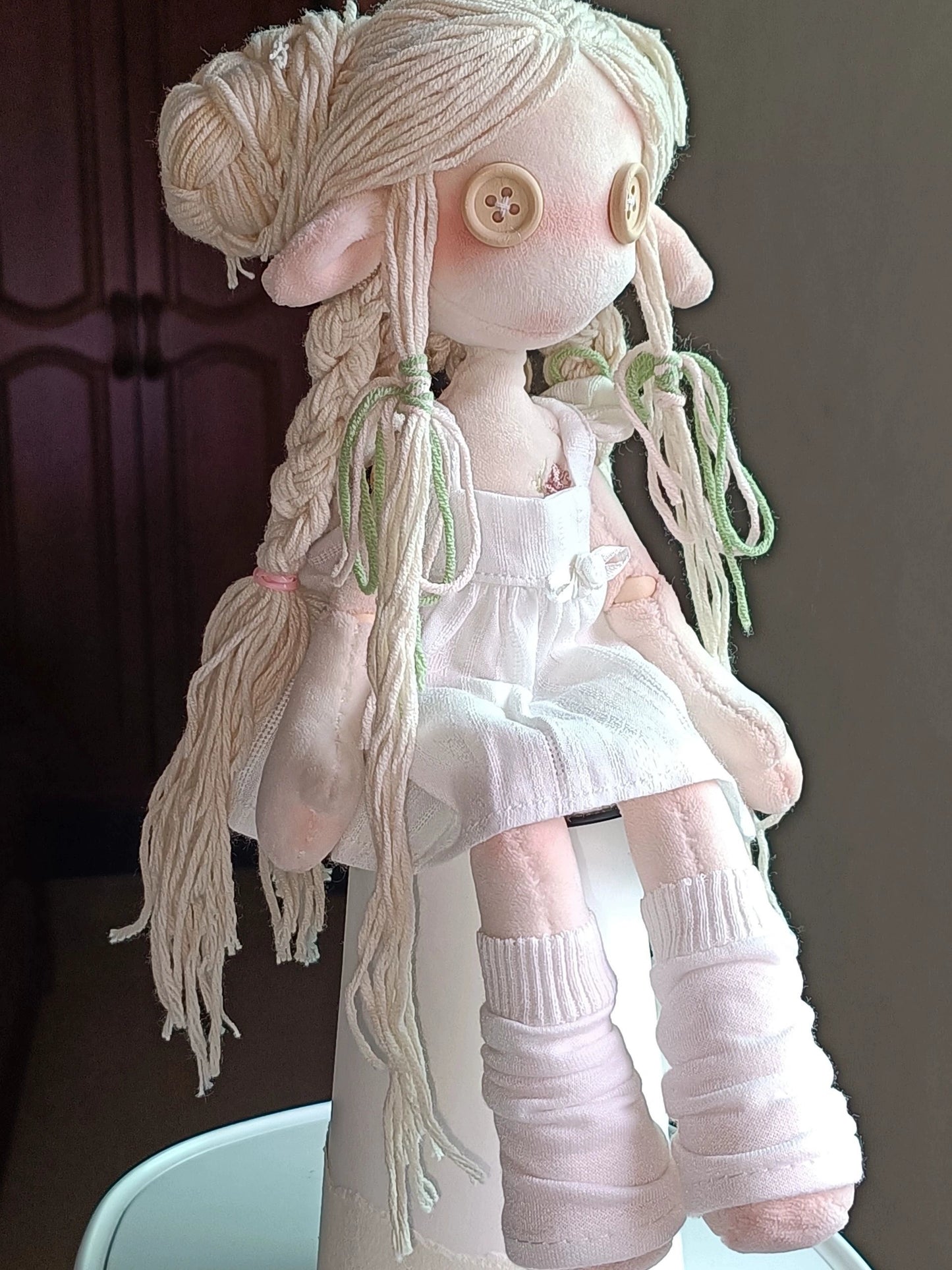 Soft Blush Elf Doll Kit (30cm Button-Eyed Doll)