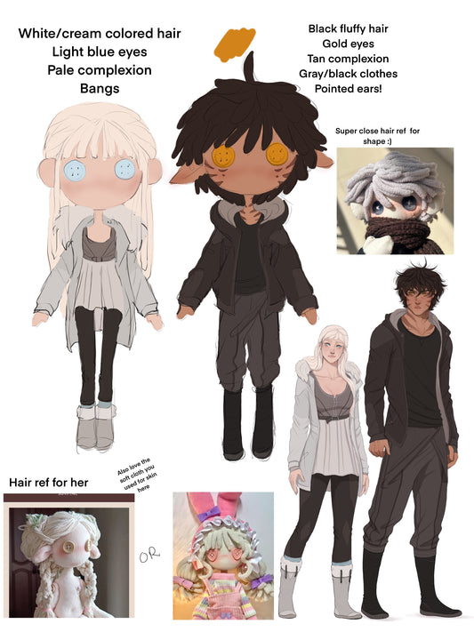 Custom Doll - Icelyn (Handmade, Unique Character Doll)