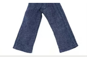 Custom Outfit--Checkered shirt & navy straight jeans