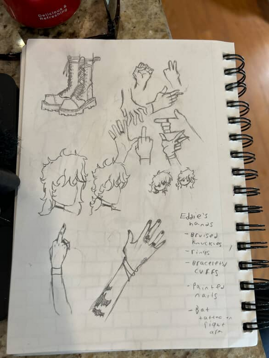 Custom Doll Eddie (Alt Vibes with Messy Hair, Piercing and Tattoos)