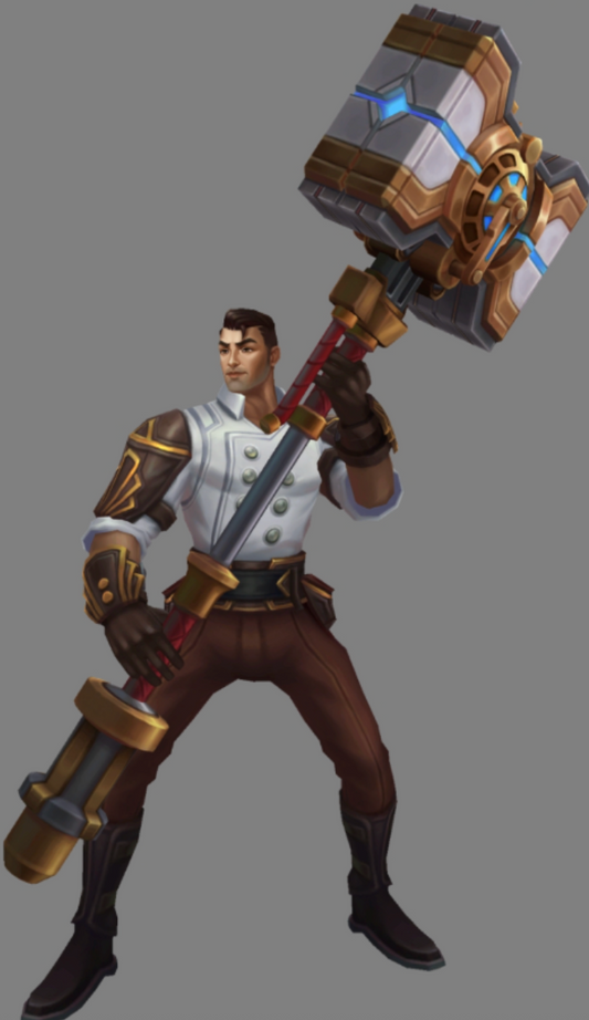 Custom Doll--Jayce in inventor outfit & Viktor in commune outfit