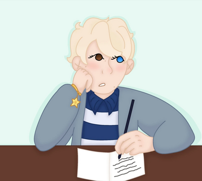 Custom Doll--Light Yellow Hair Two-tone eyes cute bo