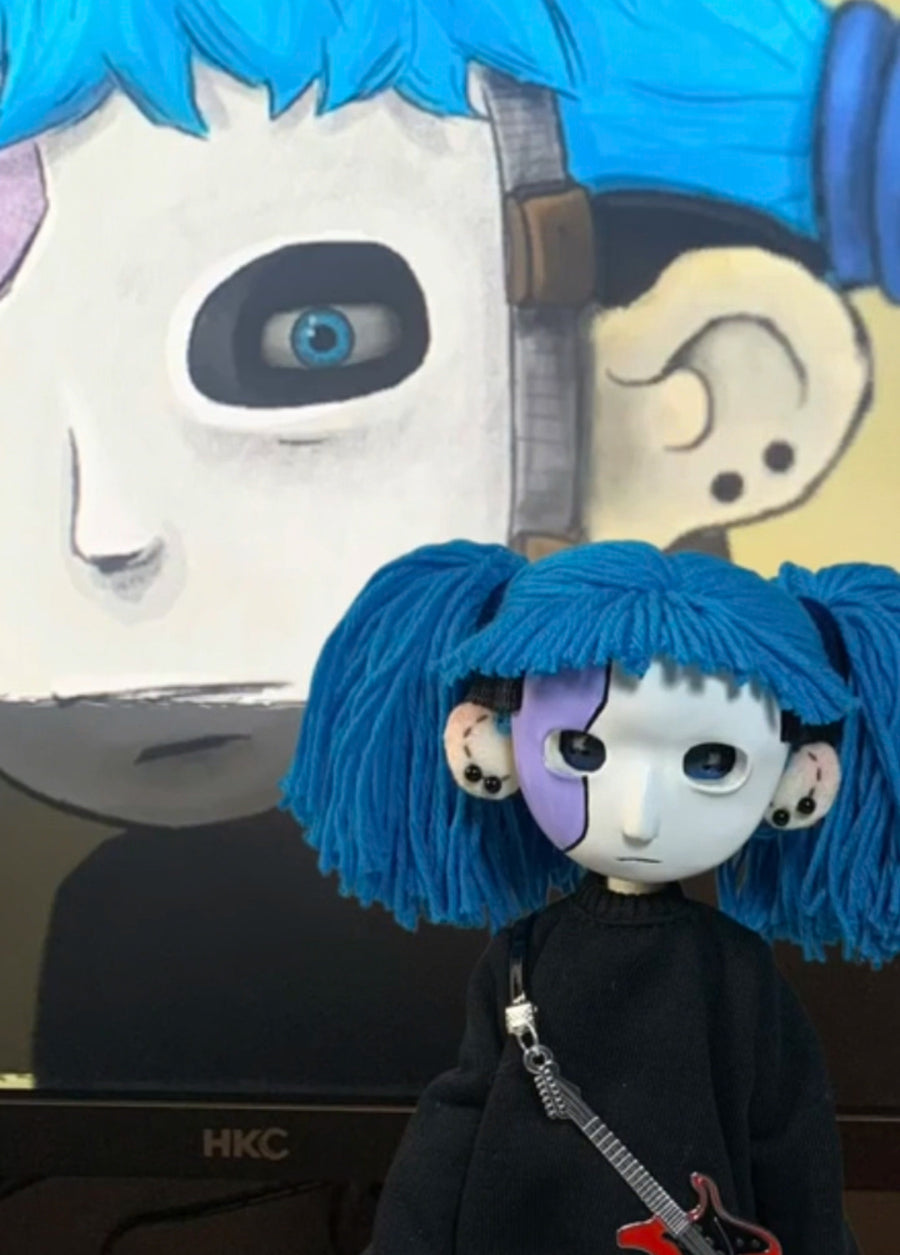 Sally Face Handmade Art Doll – The Gentle Mystery