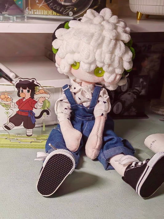 Custom Doll--Cute Little Boy and His Cute Pet