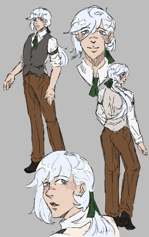 Custom Doll--An Elegant White-Haired Character