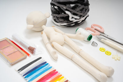 DIY Button-Eyed Doll Kit 2.0 (Ice Stick Thick Yarn)