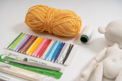 DIY Button-Eyed Doll Kit 2.0 (Milk Cotton Fine Yarn)
