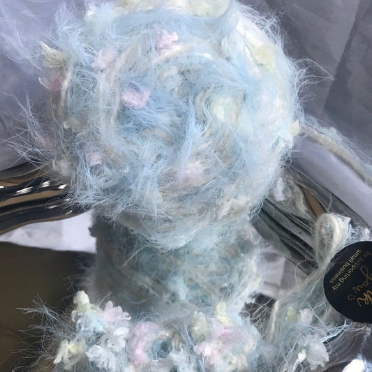 Celestial Mirrorwing DIY Hand-Blended Long-Pile Yarn; Mohair; For Knitting & Weaving