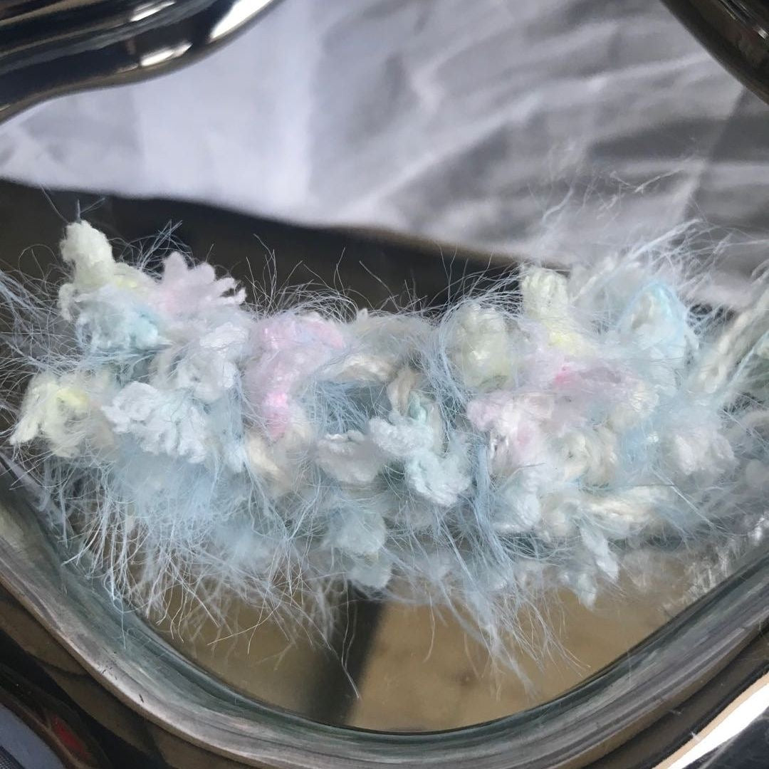 Celestial Mirrorwing DIY Hand-Blended Long-Pile Yarn; Mohair; For Knitting & Weaving