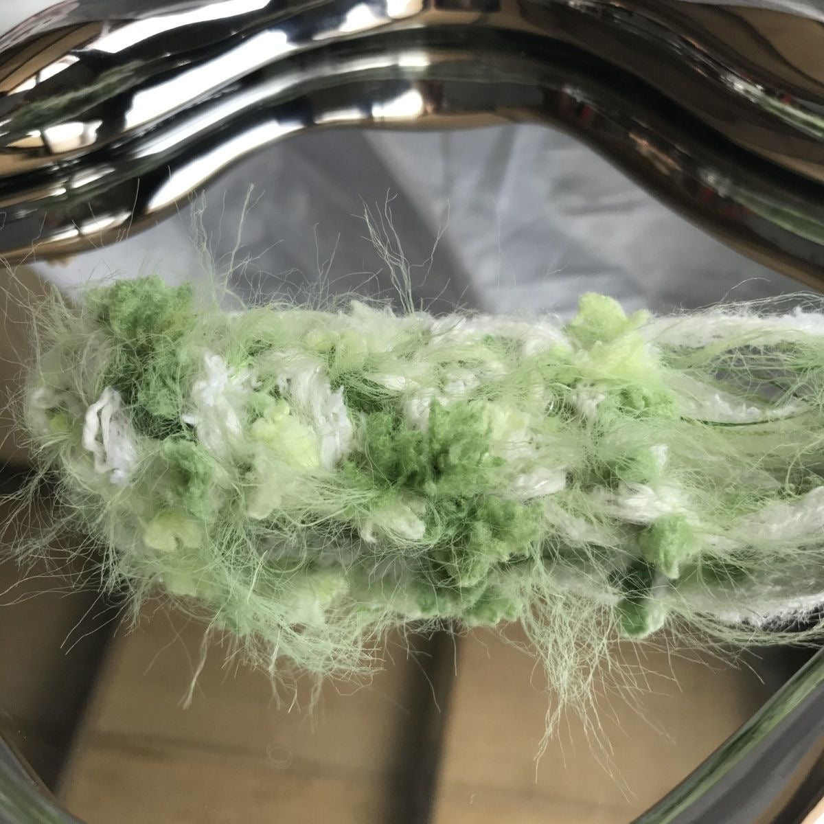 Verdant Whispers DIY Hand-Blended Long-Pile Yarn; Mohair; For Knitting & Weaving