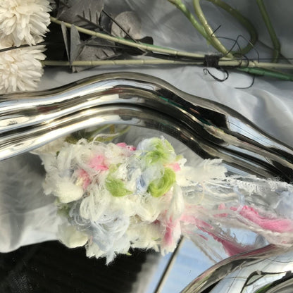 Spring Whisper DIY Hand-Blended Long-Pile Yarn; Mohair; For Knitting & Weaving