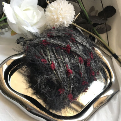 Raven's Twist DIY Hand-Blended Long-Pile Yarn; Mohair; For Knitting & Weaving