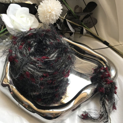 Raven's Twist DIY Hand-Blended Long-Pile Yarn; Mohair; For Knitting & Weaving