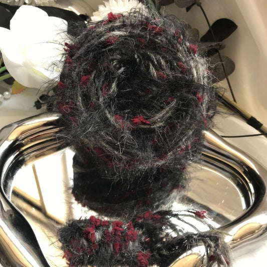 Raven's Twist DIY Hand-Blended Long-Pile Yarn; Mohair; For Knitting & Weaving