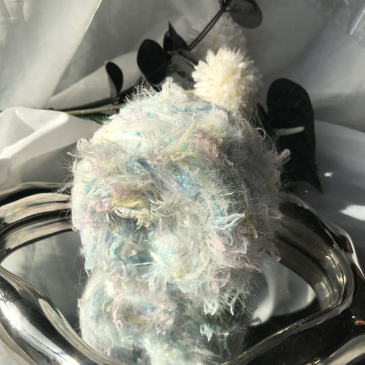 Sugar Petal DIY Hand-Blended Long-Pile Yarn; Mohair; For Knitting & Weaving