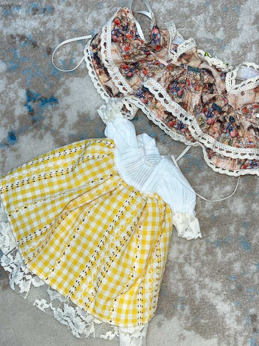 Light Yellow Skirt Set