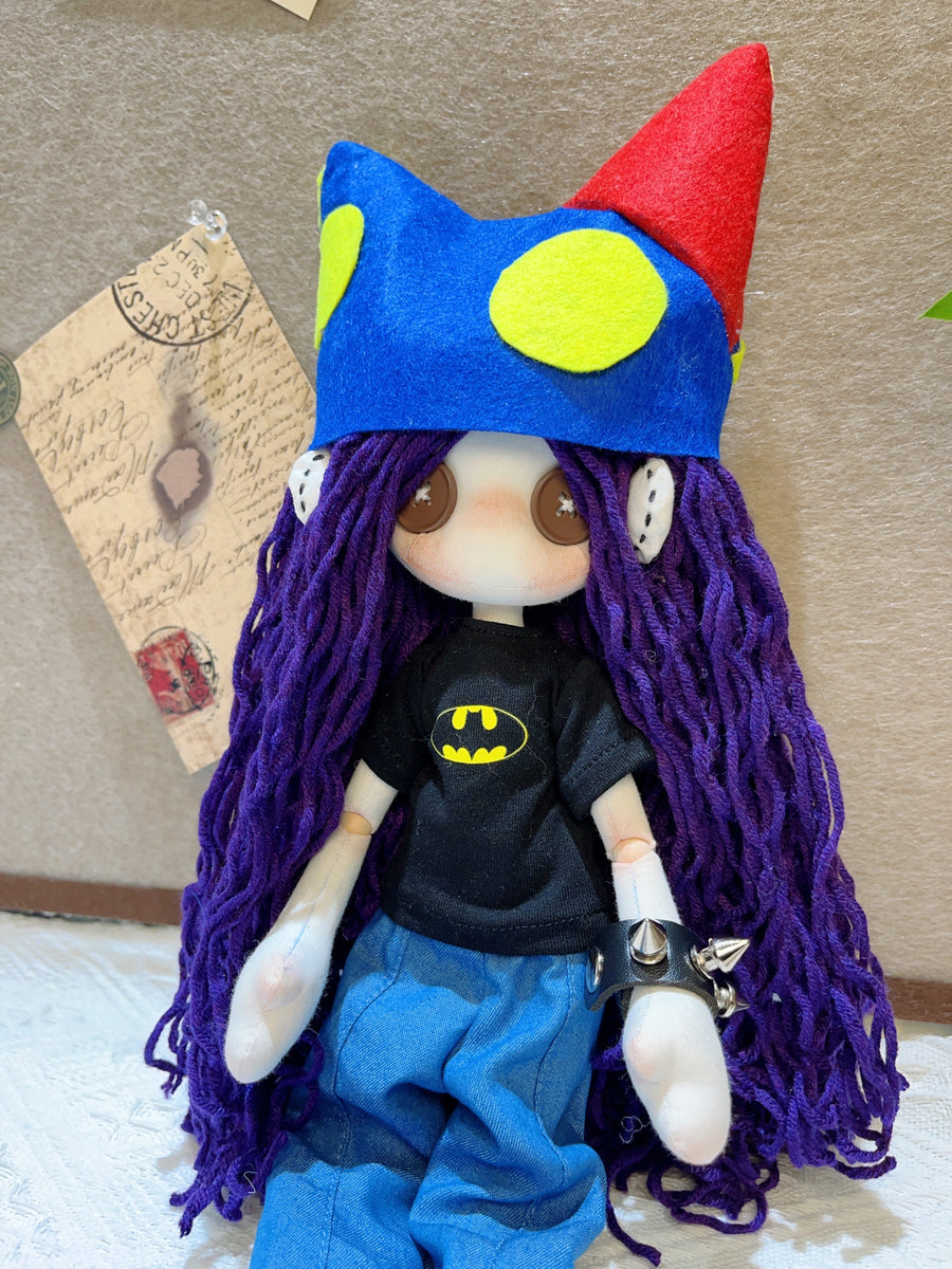 Custom Doll: Deep Purple Haired Girl❤️