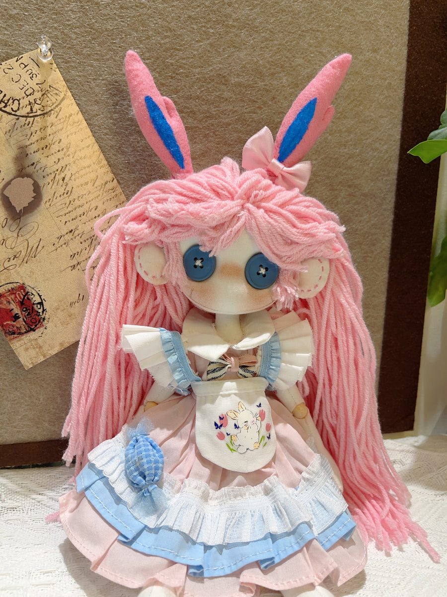 Custom Doll: Kim -- A Sylveon-Inspired Sweetheart 🥰💖