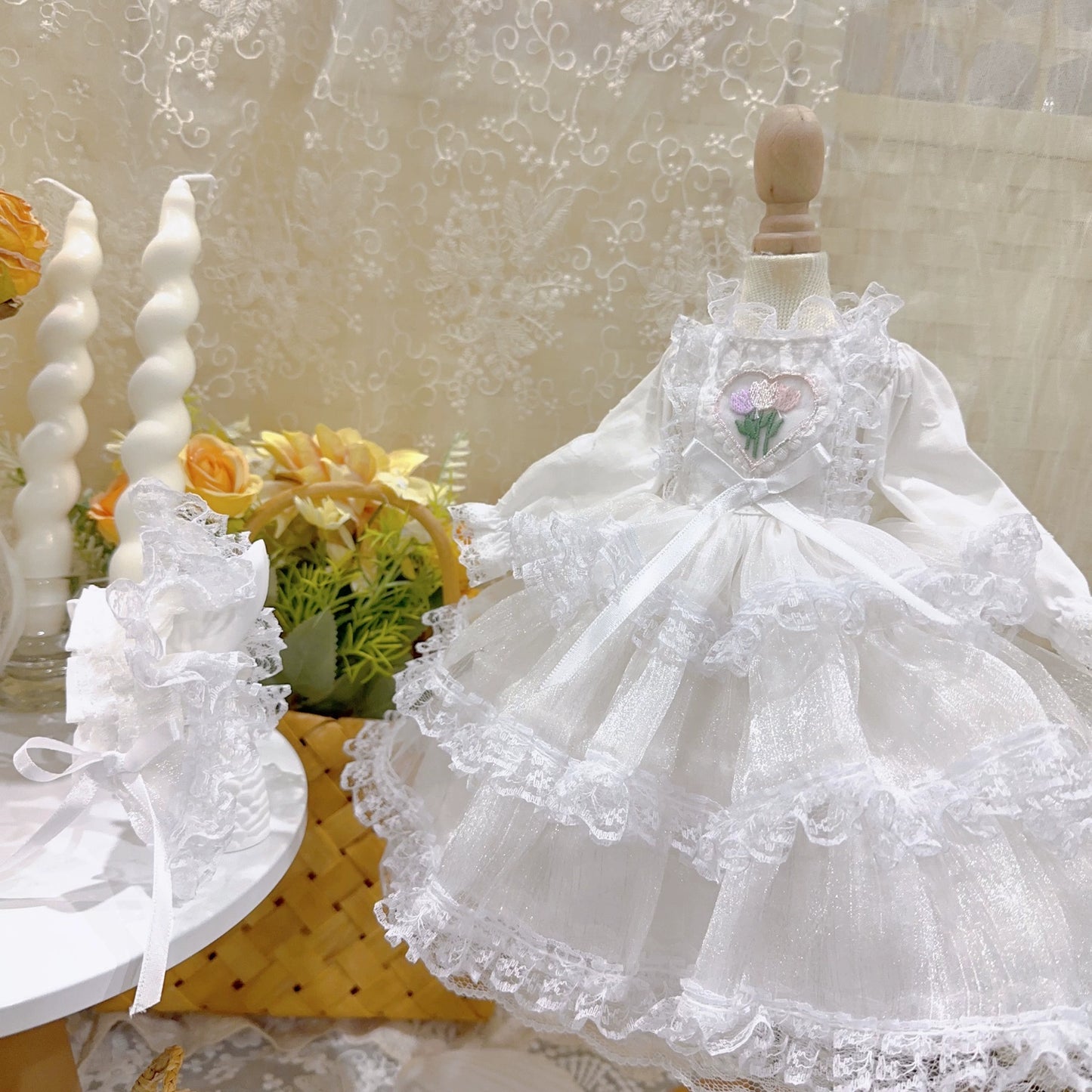 Six-point Pure White Dress