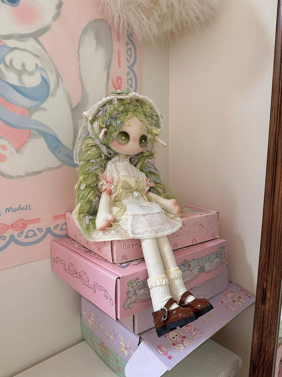 Minty Green Princess Doll Body Kit (30cm Button-Eyed Doll)