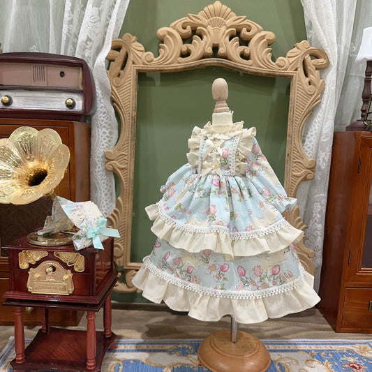 six points bunny with flowers dress