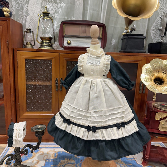 Doll Clothes Retro Apron Dress for 12 inches Doll