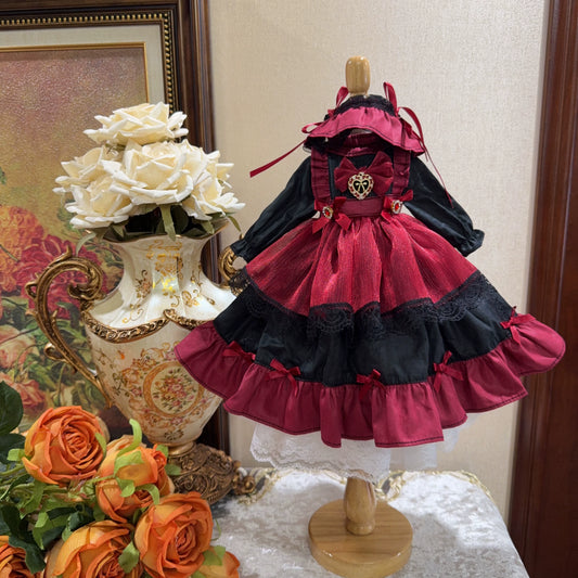 Six point Lolita Black and Red Dress