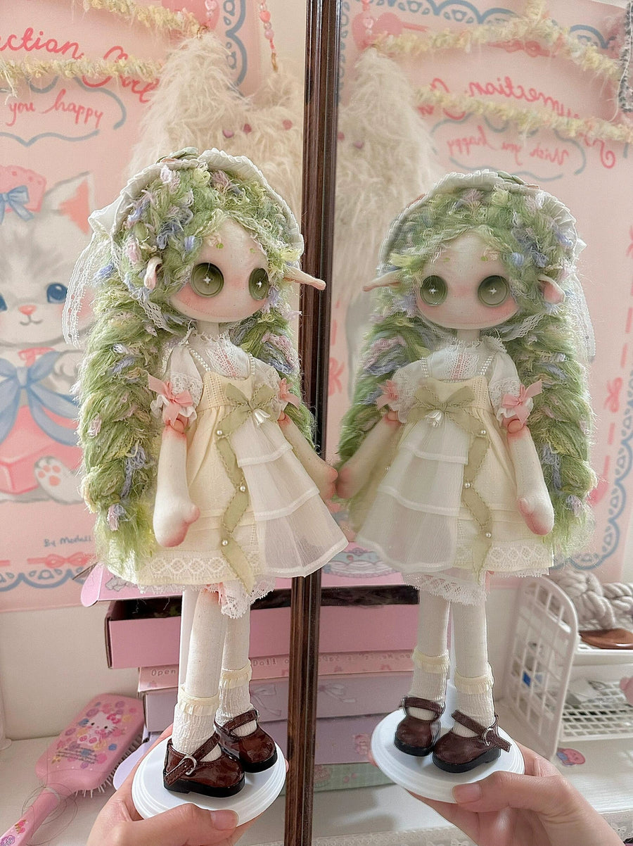 Minty Green Princess Doll Body Kit (30cm Button-Eyed Doll)