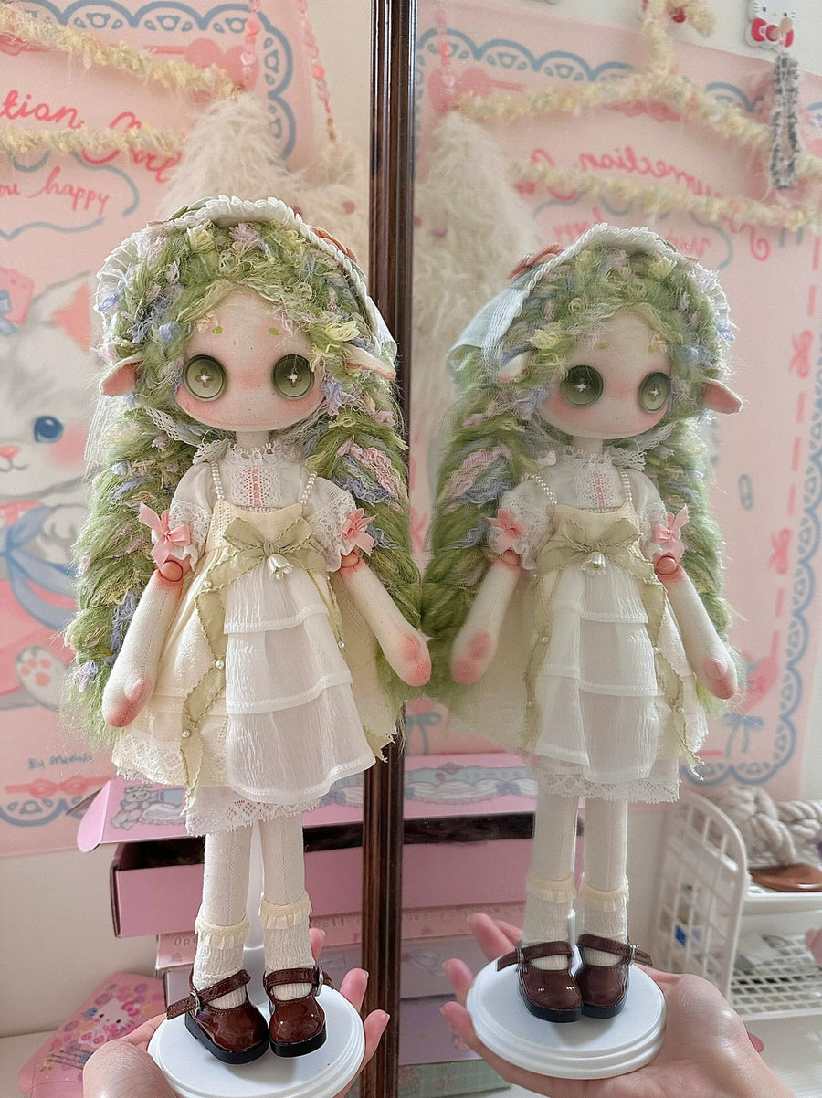 Minty Green Princess Doll Body Kit (30cm Button-Eyed Doll)