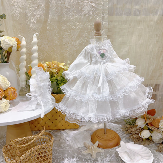 Six-point Pure White Dress
