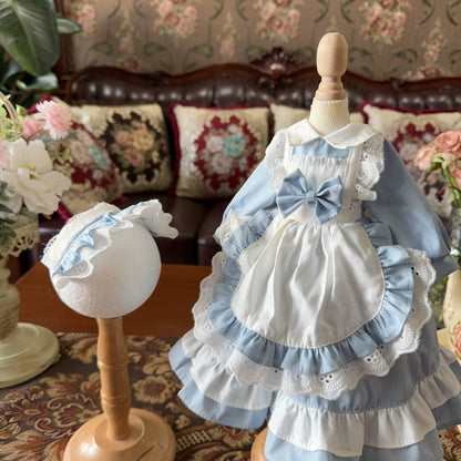 Six Point Blue Bow Lolita Dress