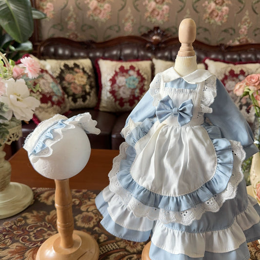 Six Point Blue Bow Lolita Dress