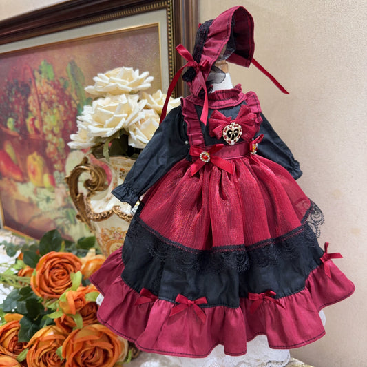 Six point Lolita Black and Red Dress