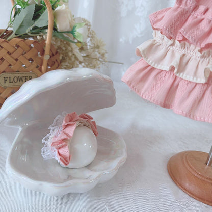 Handmade Doll Clothes Pink Dress for 12 inches Doll
